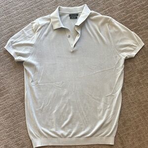 Massimo Dutti light Beige Polo Shirt